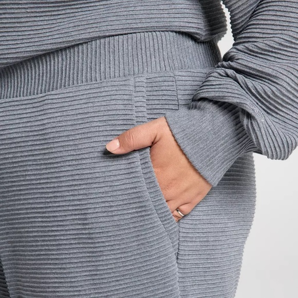 CALIA Women's Elevate Rib Jogger Dark Heather Grey Size XS - Picture 6 of 10